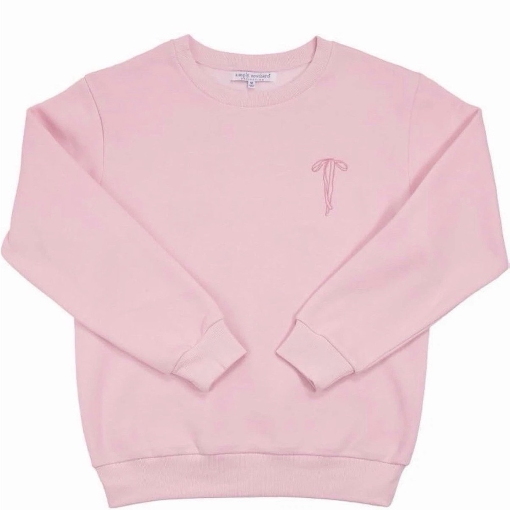 Simply Southern Faith Over Fear Sweatshirt (Bow) Crew Neck size XL